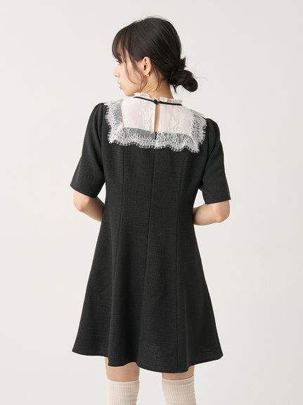 【WEB限定】フレンチリボンレースカラードレス