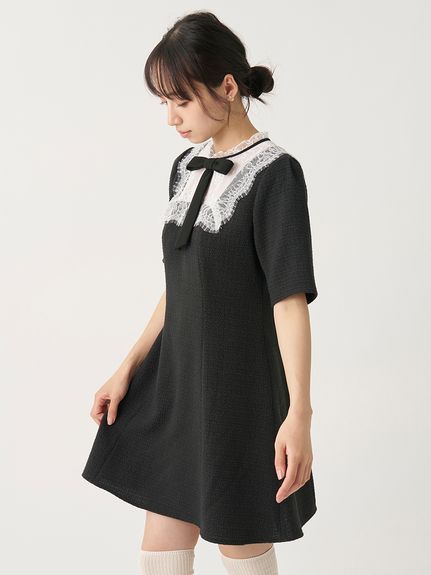 【WEB限定】フレンチリボンレースカラードレス