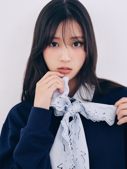 【USAGI ONLINE/ZOZO TOWN限定】エンブロイダリーボウタイスウェット