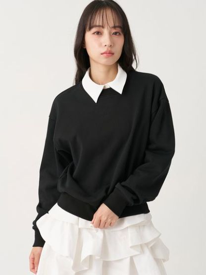 【USAGI ONLINE/ZOZO TOWN限定】エンブロイダリーボウタイスウェット