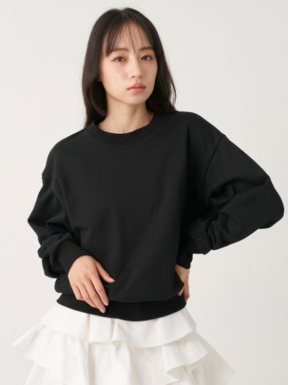 【USAGI ONLINE/ZOZO TOWN限定】エンブロイダリーボウタイスウェット