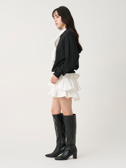 【USAGI ONLINE/ZOZO TOWN限定】エンブロイダリーボウタイスウェット