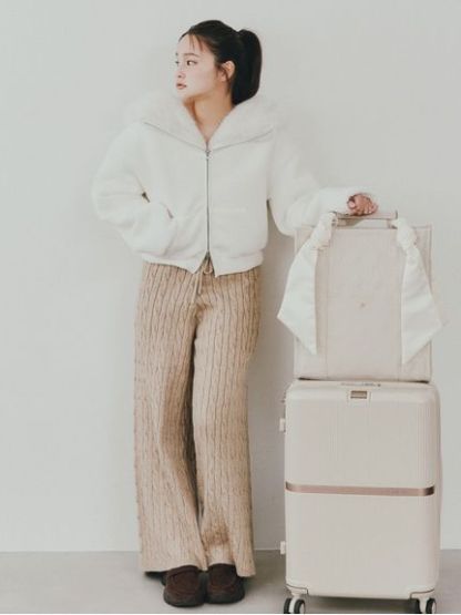 【セットアップ対応】ニットロングパンツ
