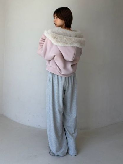【USAGI ONLINE限定】リバーシブルファーボリュームパーカー