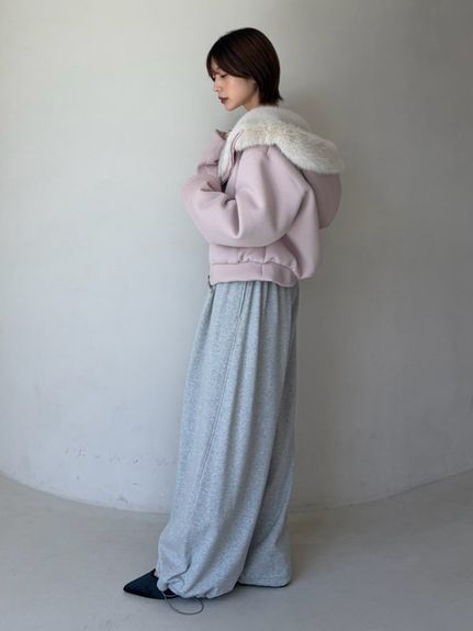 【USAGI ONLINE限定】リバーシブルファーボリュームパーカー