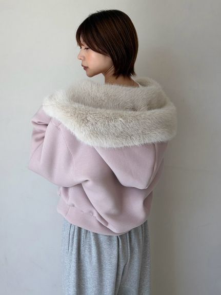 【USAGI ONLINE限定】リバーシブルファーボリュームパーカー