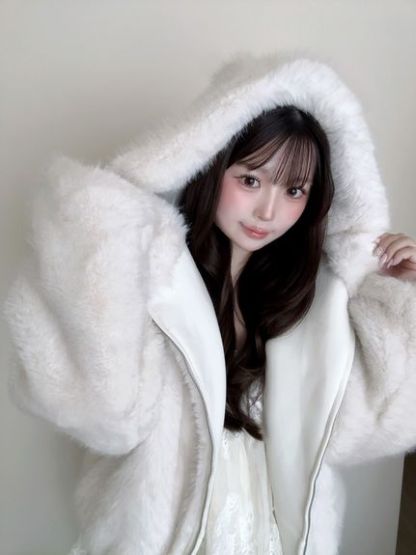 【USAGI ONLINE限定】リバーシブルファーボリュームパーカー