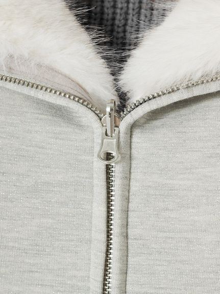 【USAGI ONLINE限定】リバーシブルファーボリュームパーカー