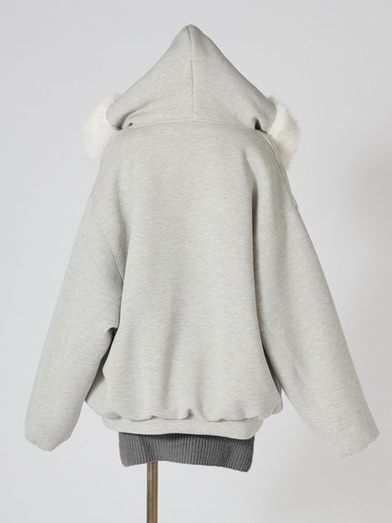 【USAGI ONLINE限定】リバーシブルファーボリュームパーカー