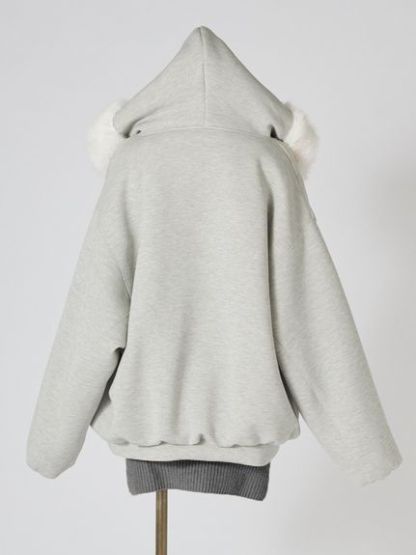 【USAGI ONLINE限定】リバーシブルファーボリュームパーカー