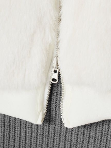 【USAGI ONLINE限定】リバーシブルファーボリュームパーカー