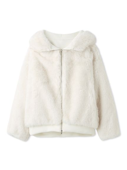 【USAGI ONLINE限定】リバーシブルファーボリュームパーカー