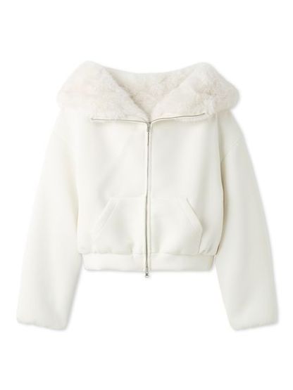 【USAGI ONLINE限定】リバーシブルファーボリュームパーカー