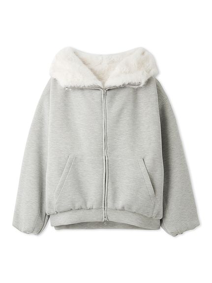 【USAGI ONLINE限定】リバーシブルファーボリュームパーカー