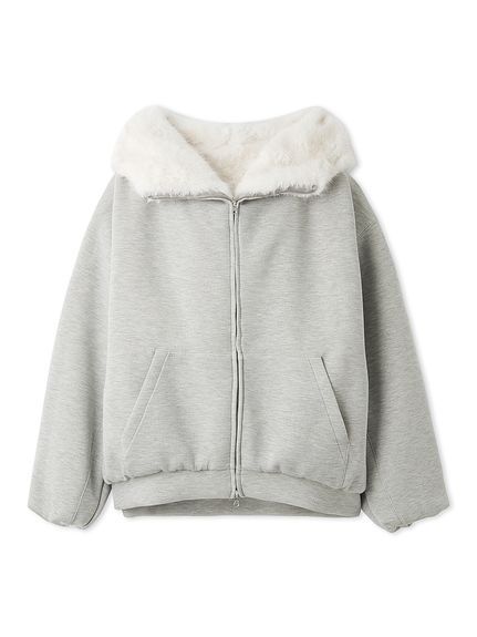【USAGI ONLINE限定】リバーシブルファーボリュームパーカー