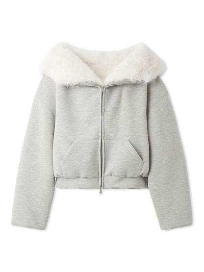 【USAGI ONLINE限定】リバーシブルファーボリュームパーカー