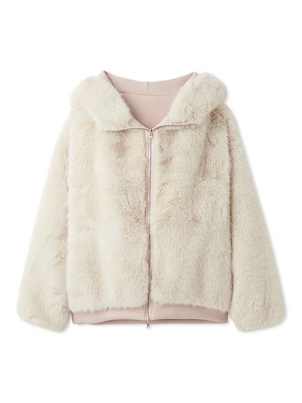【USAGI ONLINE限定】リバーシブルファーボリュームパーカー