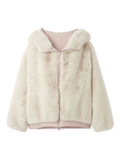 【USAGI ONLINE限定】リバーシブルファーボリュームパーカー
