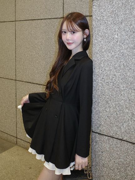 【USAGI ONLINE限定】スタイルアップジャケットライクミニワンピース