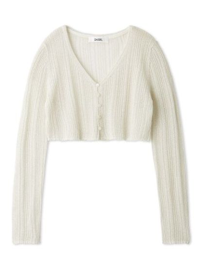リブシアーカーディガン