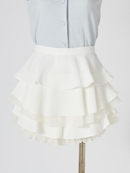 【WEB限定】レイヤードフリルスカショーパン