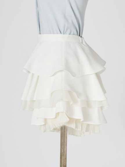 【WEB限定】レイヤードフリルスカショーパン