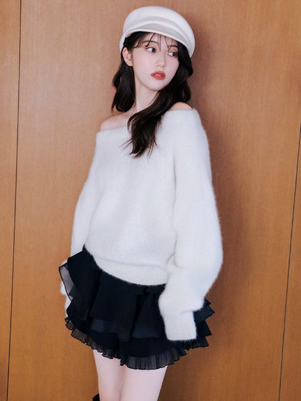 【WEB限定】レイヤードフリルスカショーパン