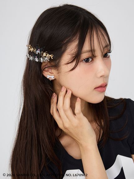【クロミ】ビジューヘアピン
