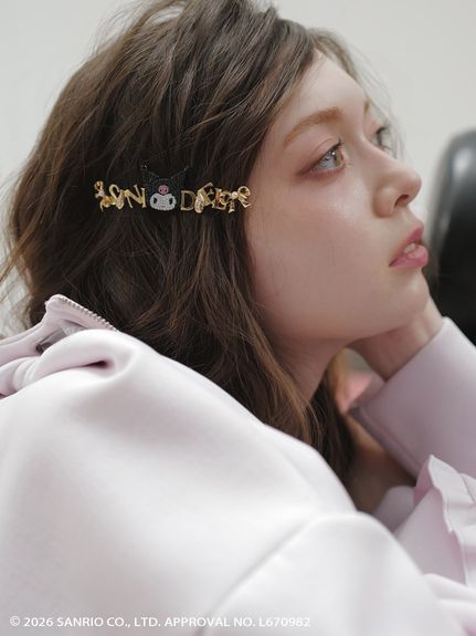 【クロミ】ビジューヘアピン