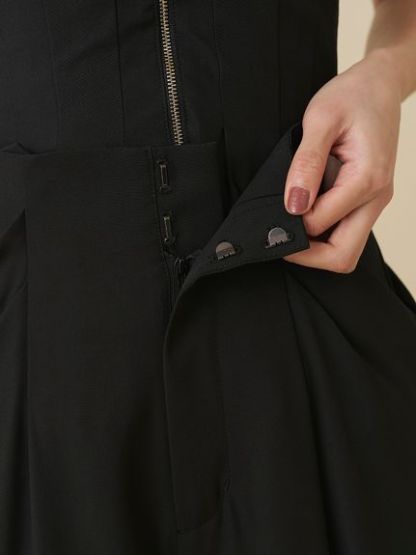 タックドレープワイドパンツ
