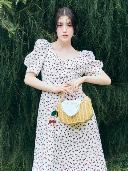 【販路限定サイズあり】Sustainableフルーツプリントワンピース