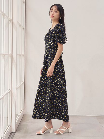 【販路限定サイズあり】Sustainableフルーツプリントワンピース