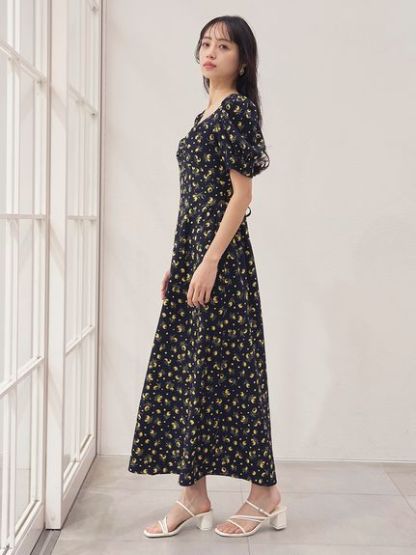 【販路限定サイズあり】Sustainableフルーツプリントワンピース