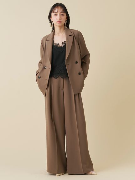 レーストリムシフォンキャミソール