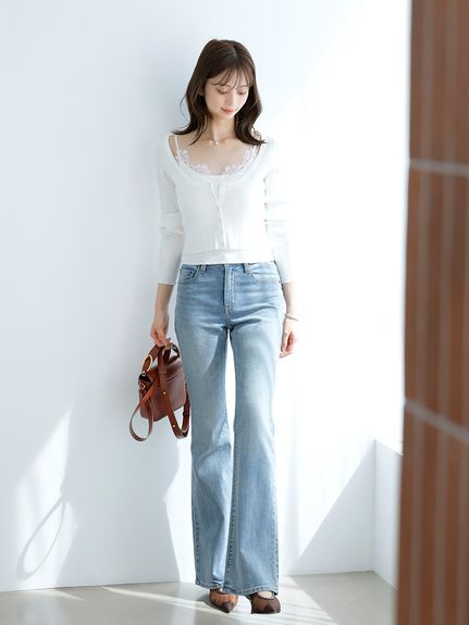 【STYLE UP PANTS】フレアパンツ