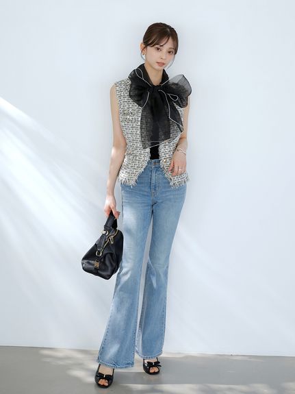 【STYLE UP PANTS】フレアパンツ