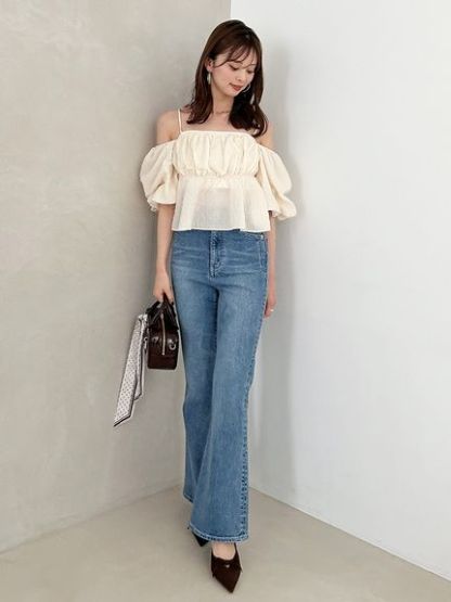 【STYLE UP PANTS】フレアパンツ