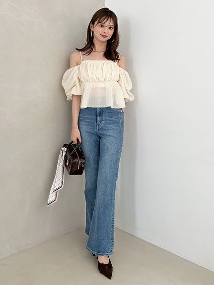 【STYLE UP PANTS】フレアパンツ