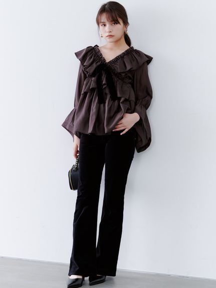 【STYLE UP PANTS】フレアパンツ