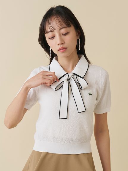 LACOSTE/ボウタイポロニットプルオーバー