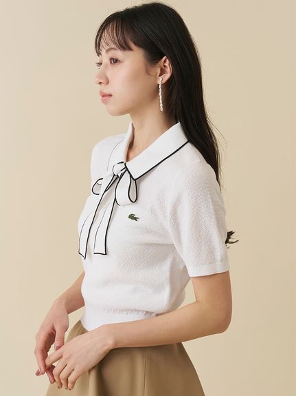 LACOSTE/ボウタイポロニットプルオーバー