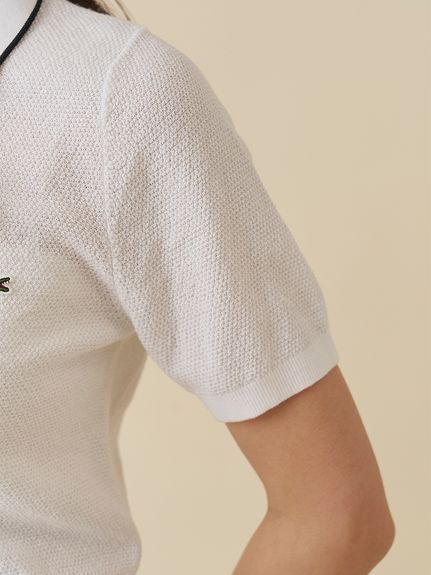 LACOSTE/ボウタイポロニットプルオーバー