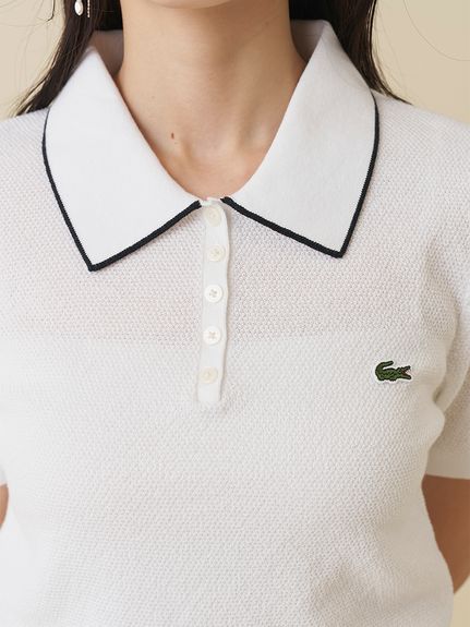 LACOSTE/ボウタイポロニットプルオーバー