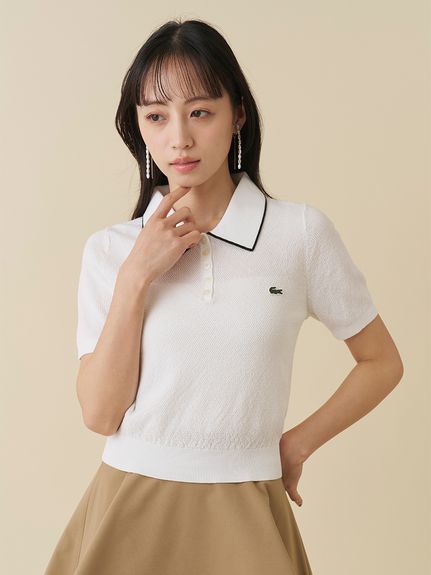 LACOSTE/ボウタイポロニットプルオーバー