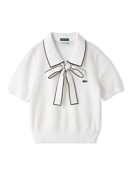 LACOSTE/ボウタイポロニットプルオーバー