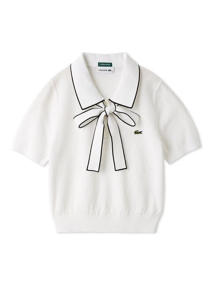 LACOSTE/ボウタイポロニットプルオーバー
