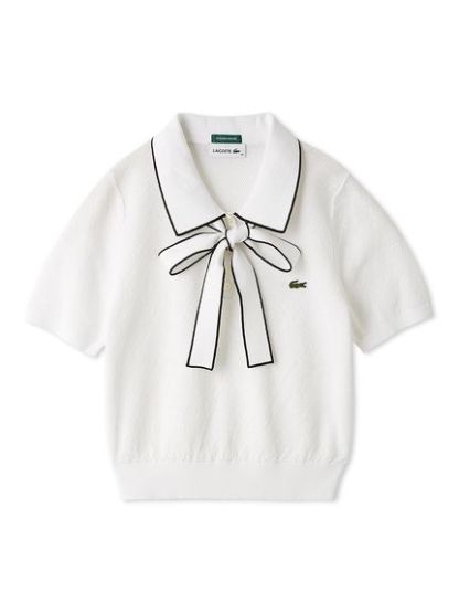 LACOSTE/ボウタイポロニットプルオーバー
