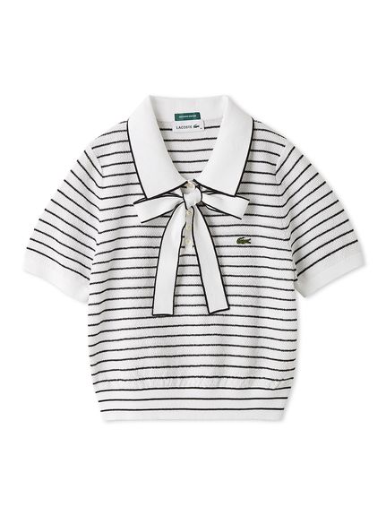 LACOSTE/ボウタイポロニットプルオーバー