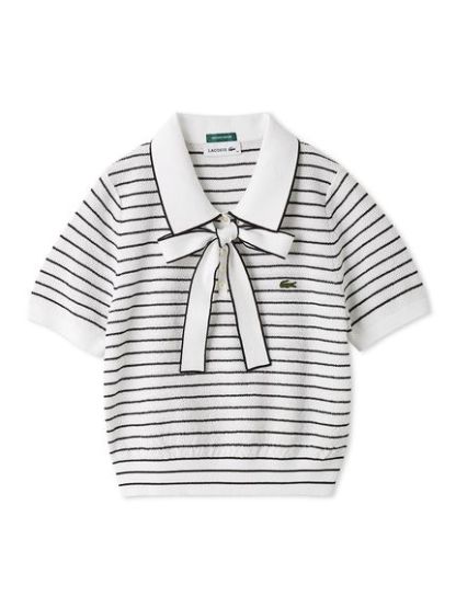 LACOSTE/ボウタイポロニットプルオーバー