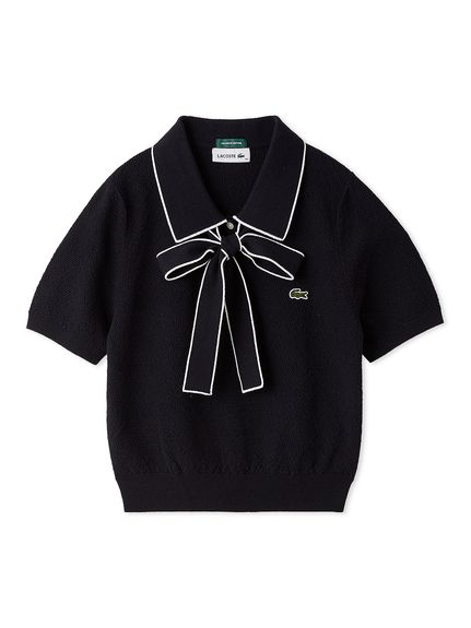 LACOSTE/ボウタイポロニットプルオーバー